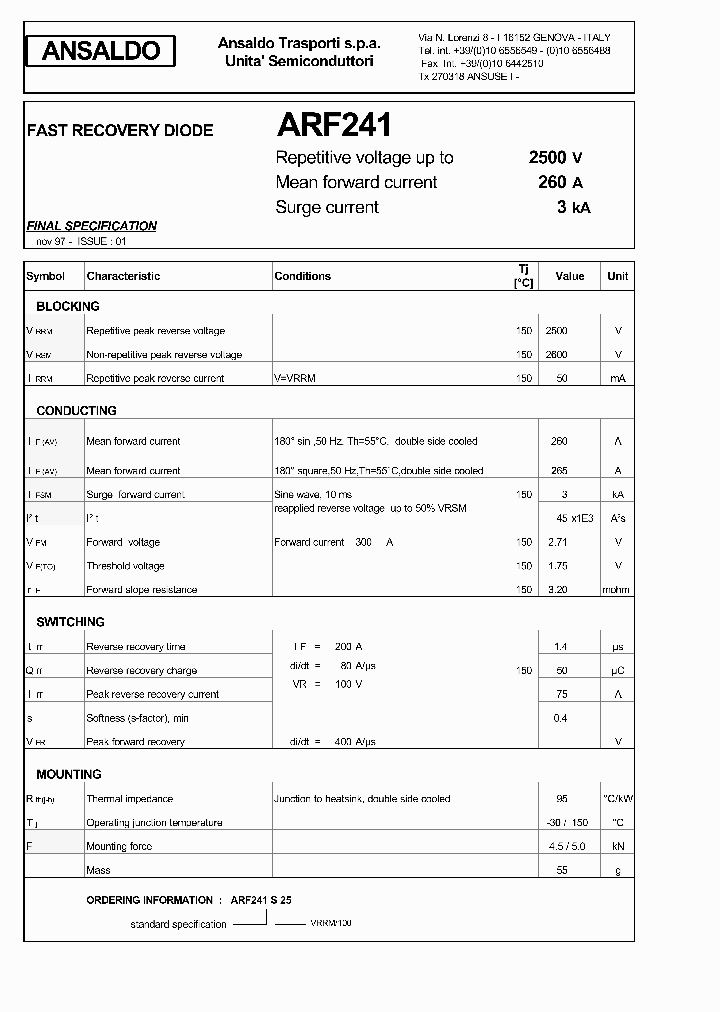 ARF241S25_1212942.PDF Datasheet