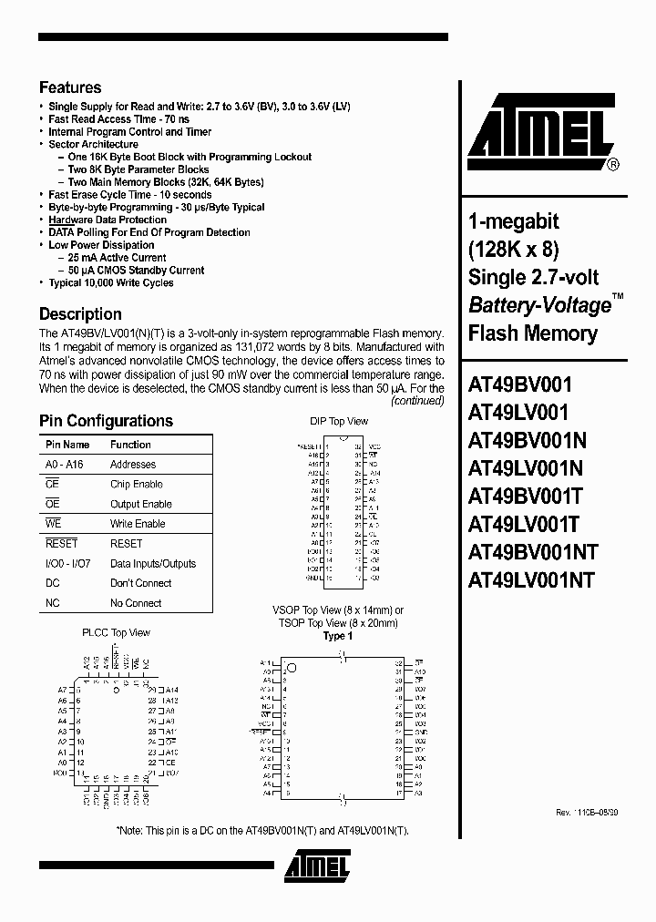 AT49BV-LV001_1110455.PDF Datasheet