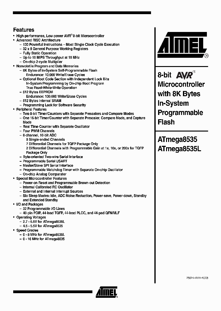 ATMEGA8535L-8PU_1214594.PDF Datasheet