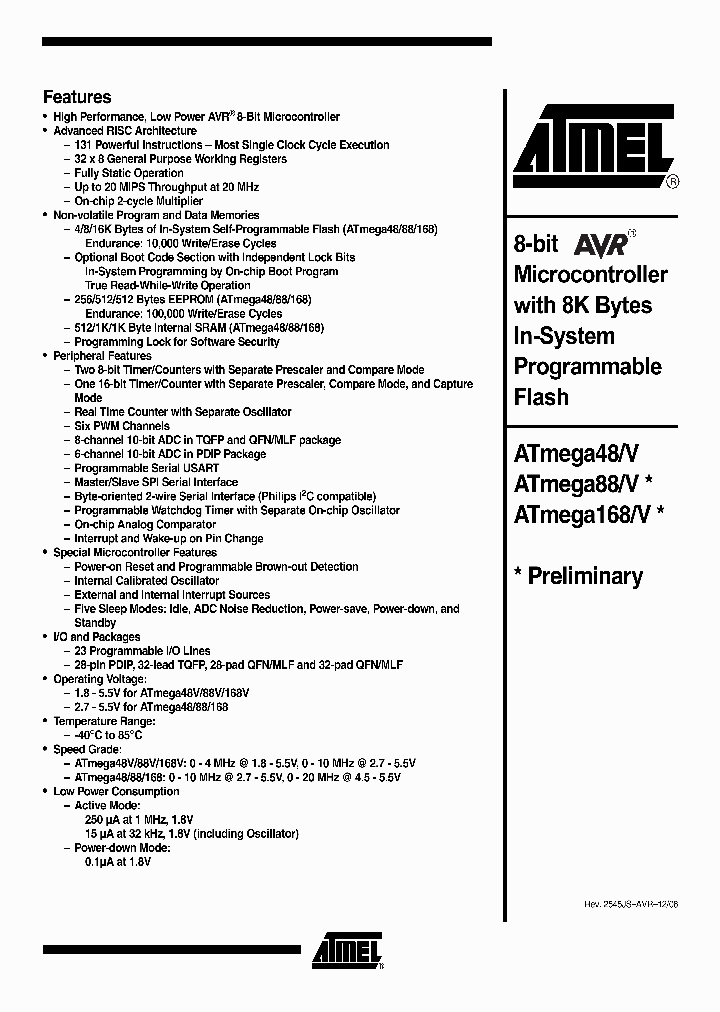 ATMEGA88V_1214597.PDF Datasheet