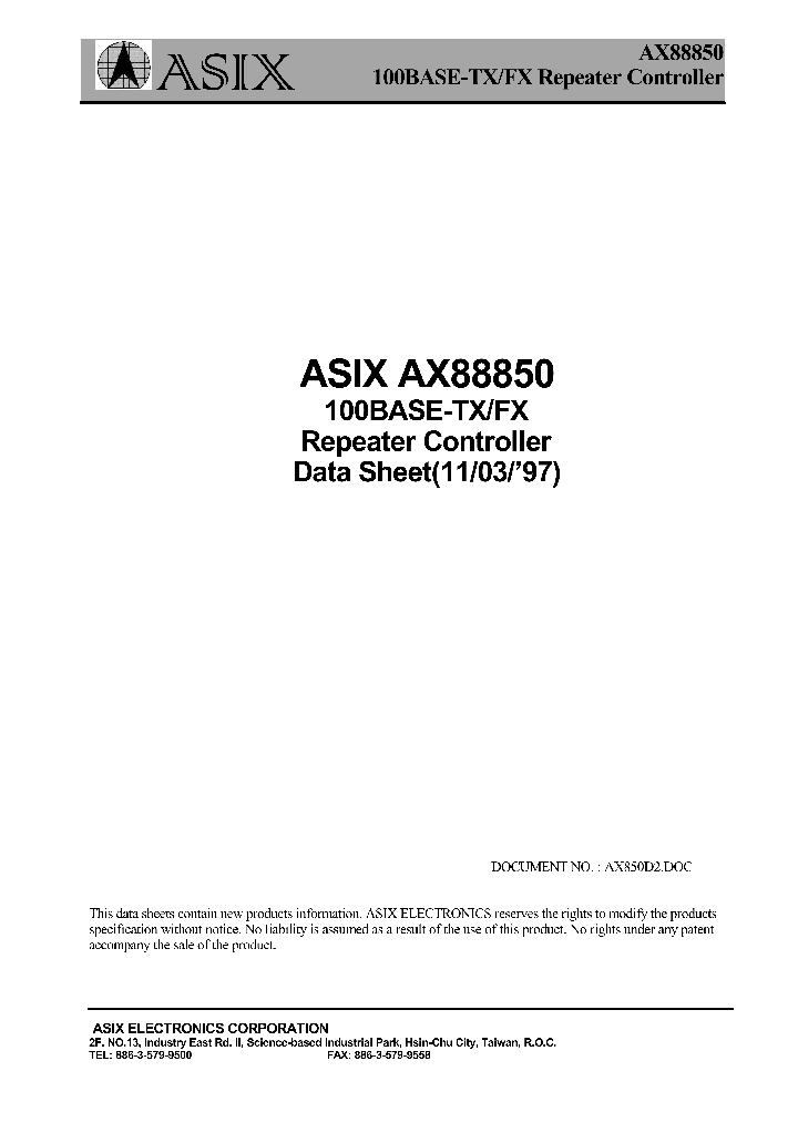 AX88854_1214974.PDF Datasheet