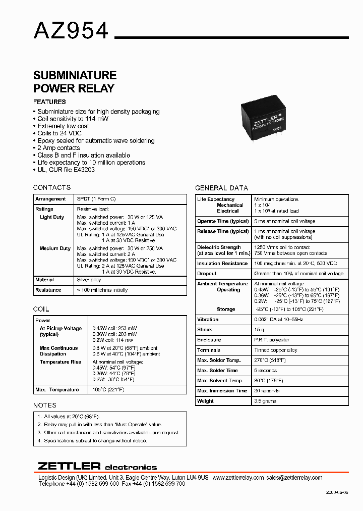 AZ954Y-1C-9DS_1215177.PDF Datasheet