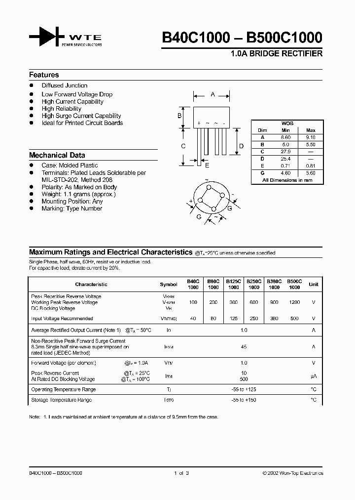 B40C1000_1215888.PDF Datasheet