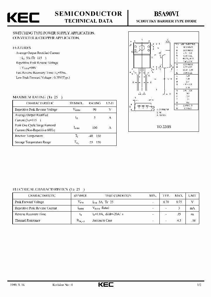 B5A90VI_1216161.PDF Datasheet