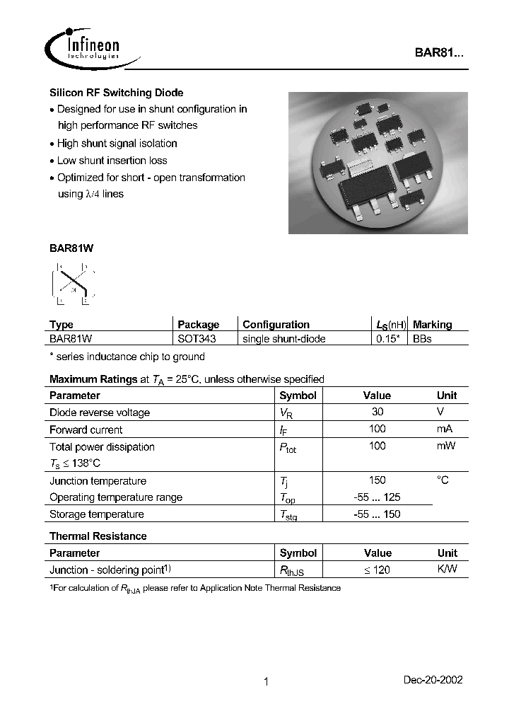 BAR81W_1217105.PDF Datasheet