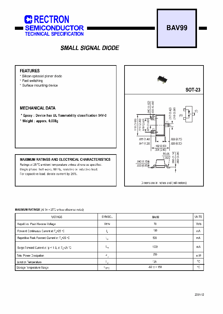 BAV99_1075778.PDF Datasheet