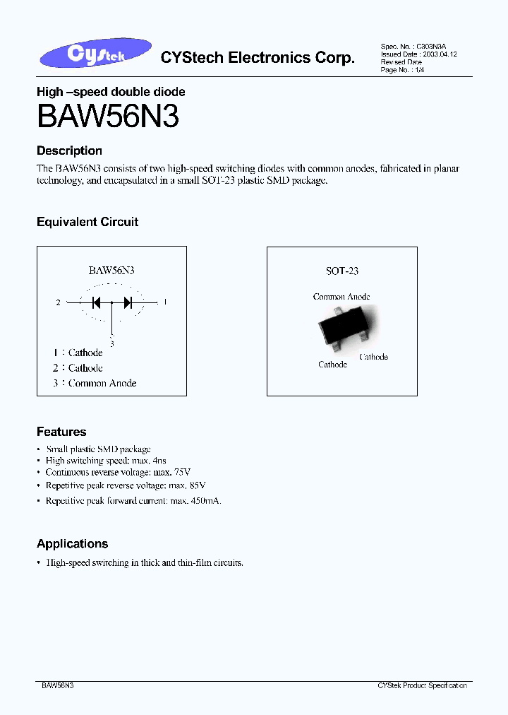 BAW56N3_1217609.PDF Datasheet