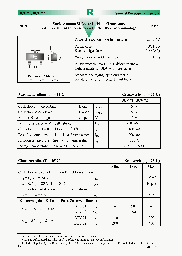 BCV71_1032599.PDF Datasheet