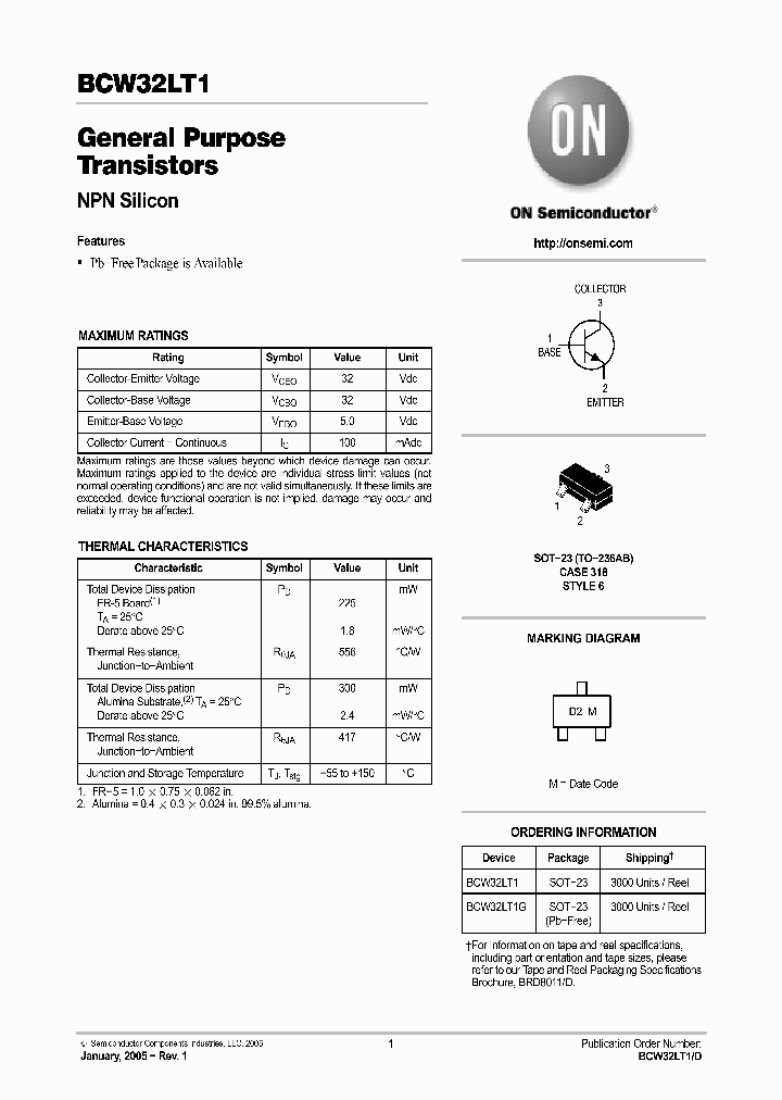 BCW32LT1G_1218454.PDF Datasheet