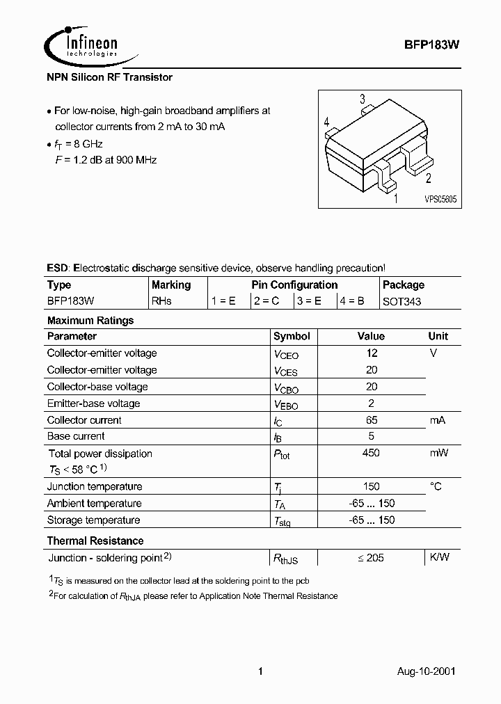 BFP183W_1219189.PDF Datasheet