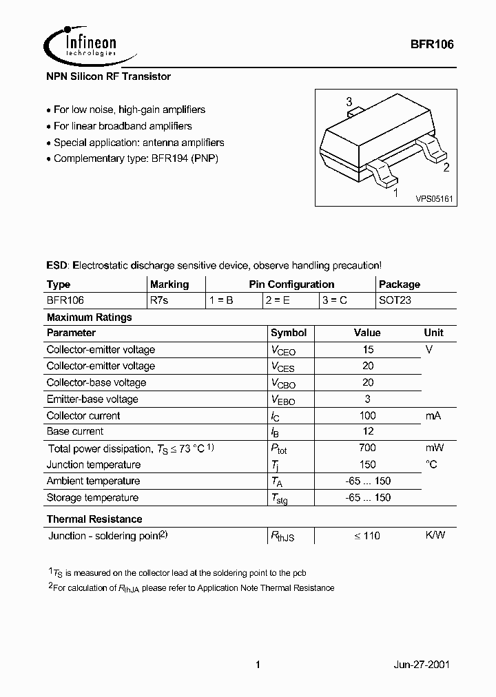 BFR106_1120148.PDF Datasheet