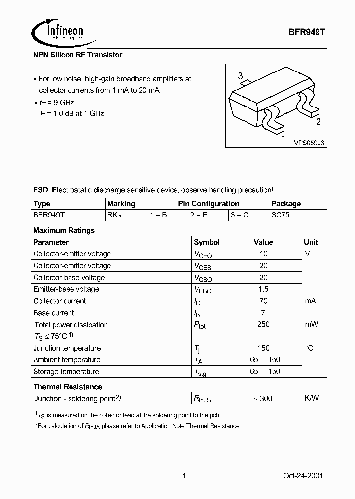 BFR949T_1156971.PDF Datasheet