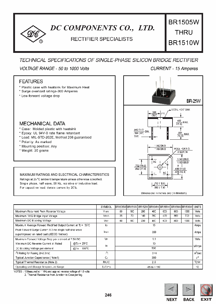 BR158W_1220287.PDF Datasheet