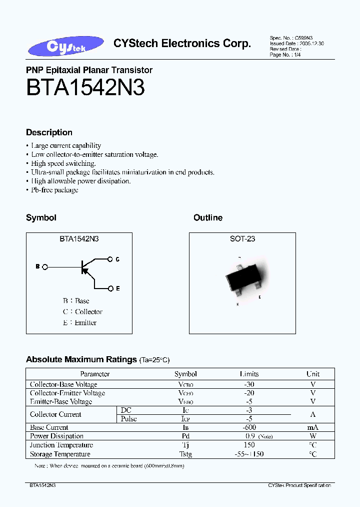 BTA1542N3_1221071.PDF Datasheet