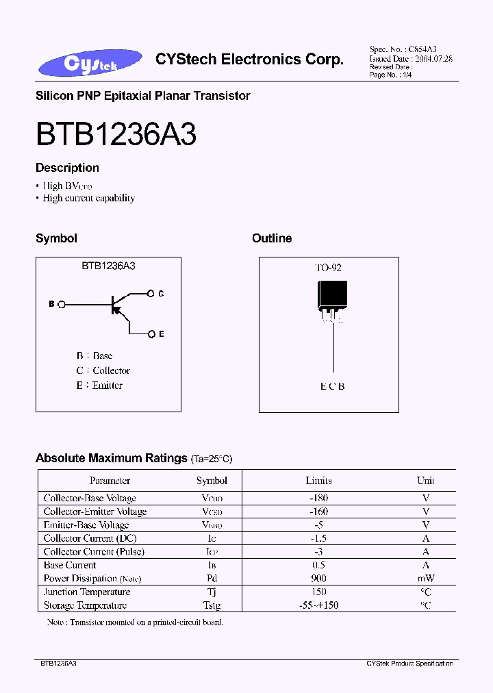 BTB1236A3_1221154.PDF Datasheet