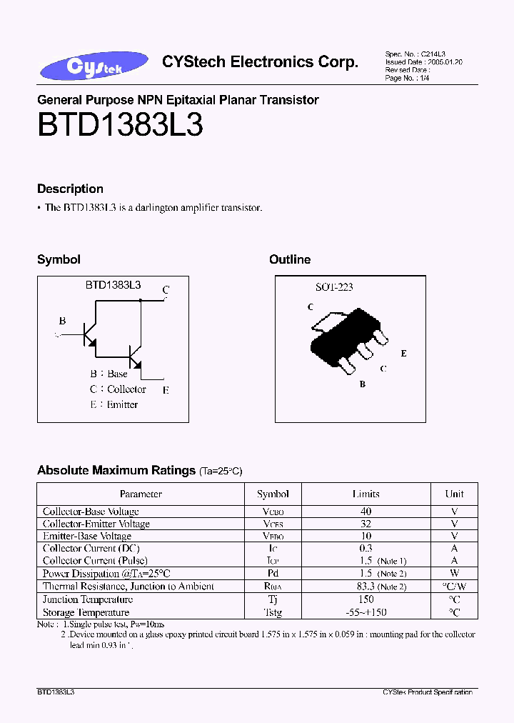 BTD1383L3_1221212.PDF Datasheet