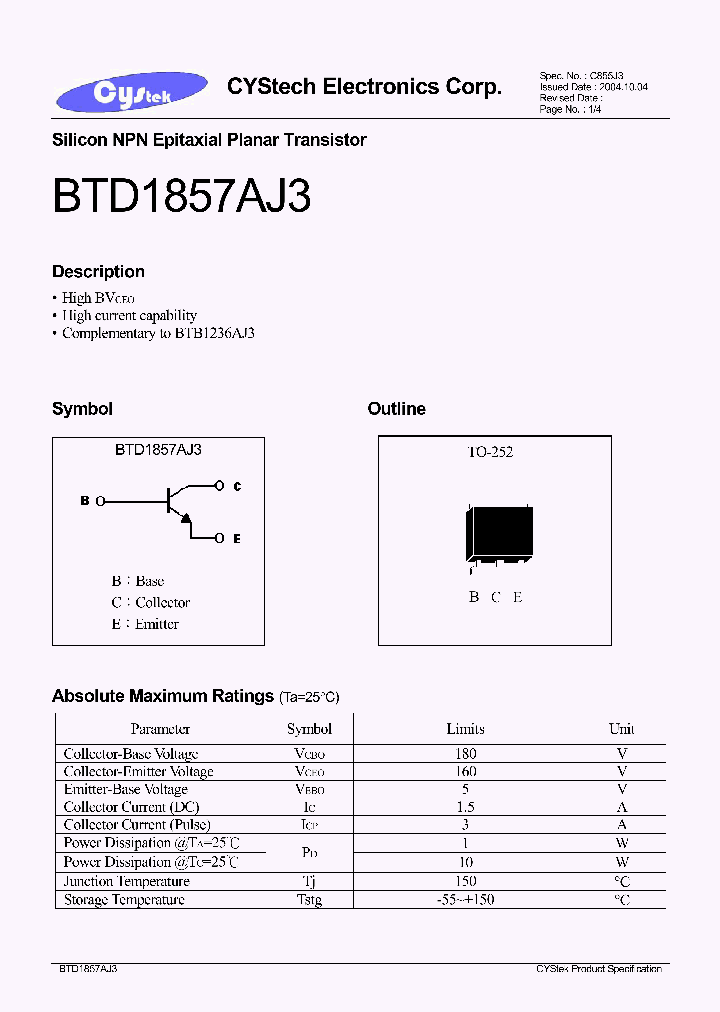 BTD1857AJ3_1221228.PDF Datasheet