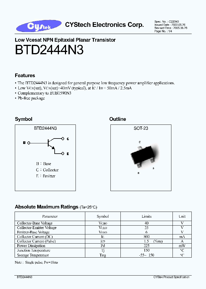 BTD2444N3_1221255.PDF Datasheet