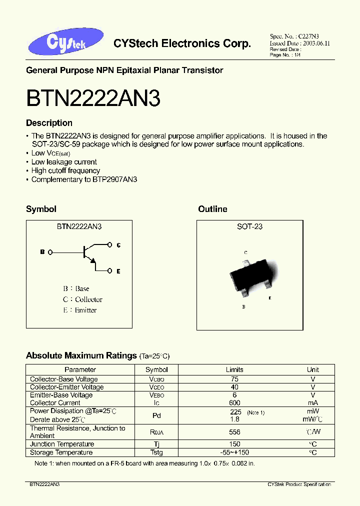 BTN2222AN3_1221317.PDF Datasheet