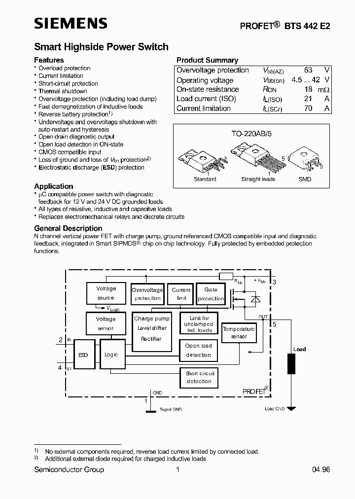 BTS442E2_1221425.PDF Datasheet