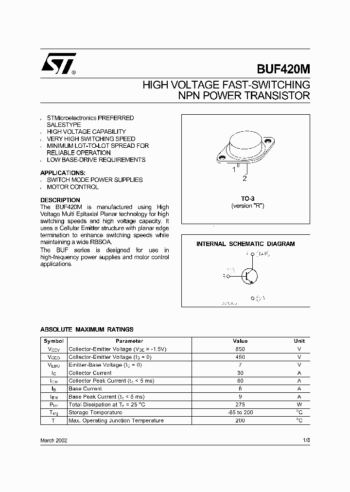 BUF420M_1221777.PDF Datasheet