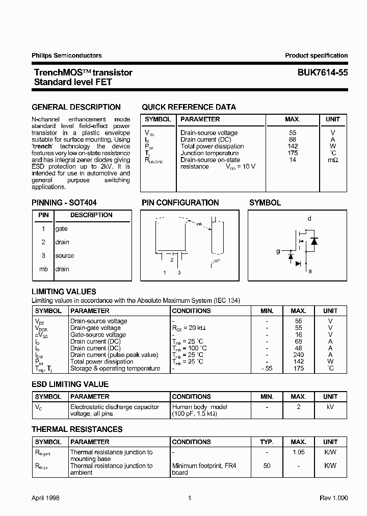 BUK7614-55_1221967.PDF Datasheet