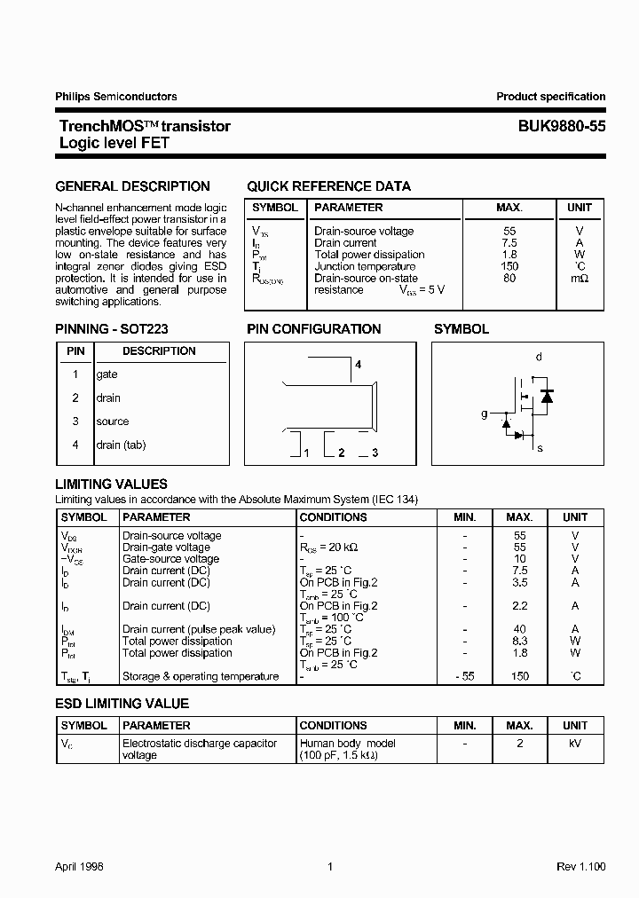 BUK9880-55_1222096.PDF Datasheet