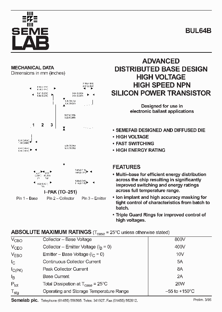 BUL64B_1222172.PDF Datasheet