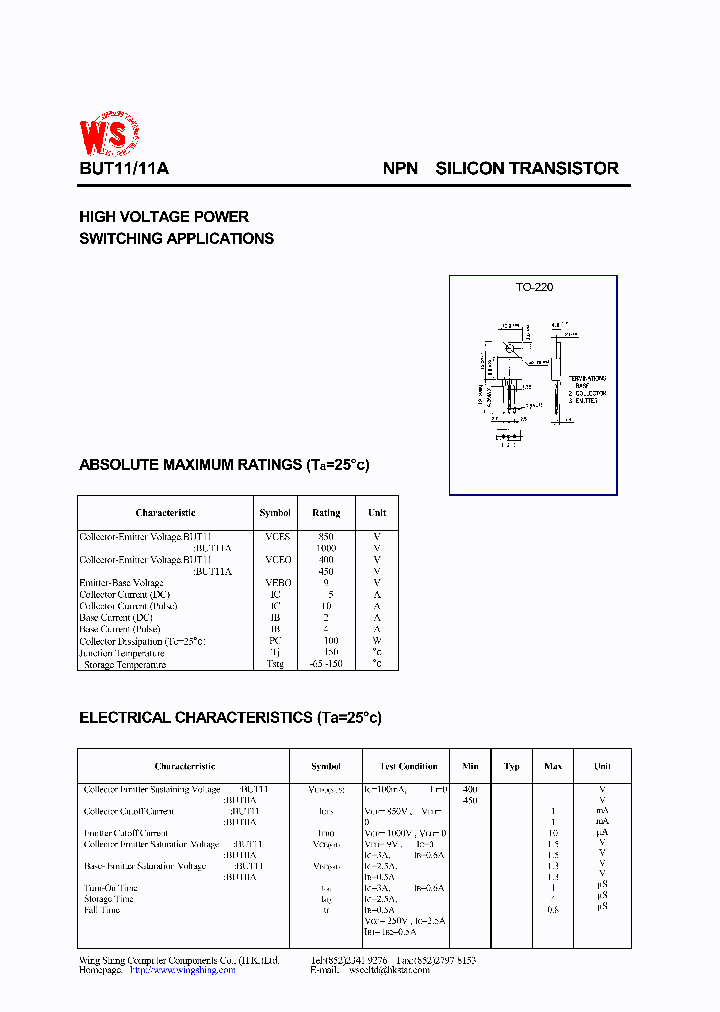 BUT11_1144294.PDF Datasheet