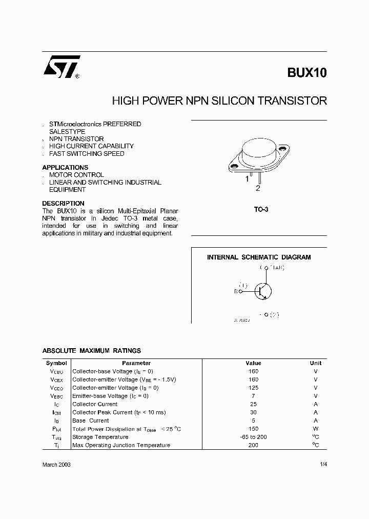 BUX1003_1222332.PDF Datasheet