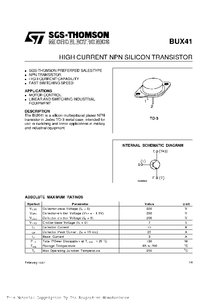 BUX41_1138216.PDF Datasheet