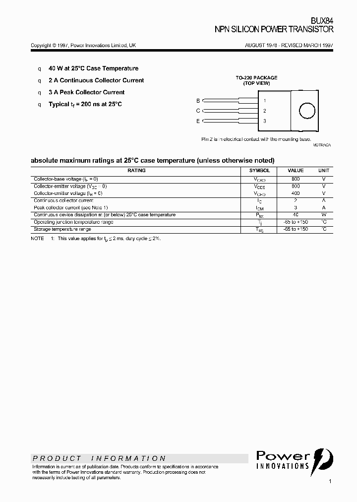 BUX84_1047586.PDF Datasheet