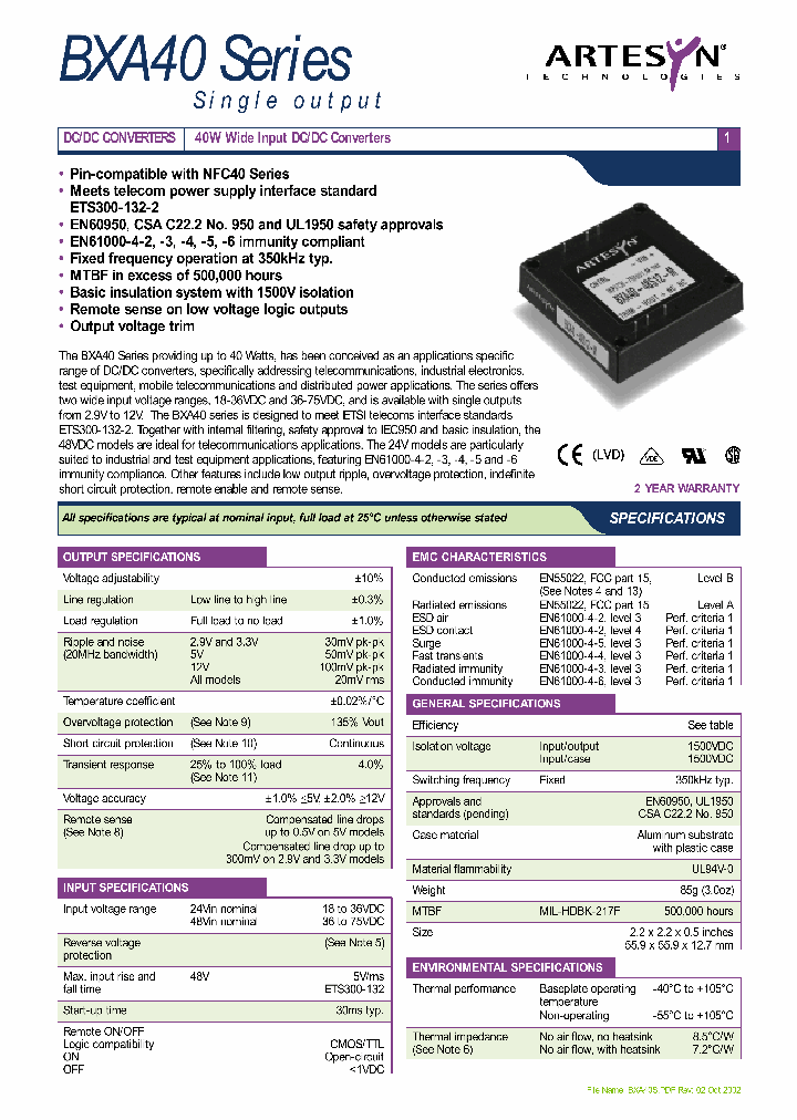 BXA40-48S2V9-SM_1222463.PDF Datasheet