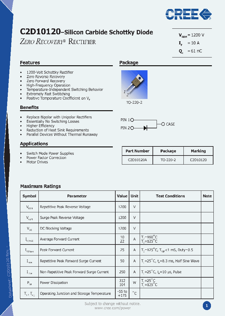 C2D10120_1096372.PDF Datasheet