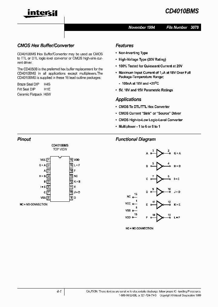 CD4010BMS_1224465.PDF Datasheet