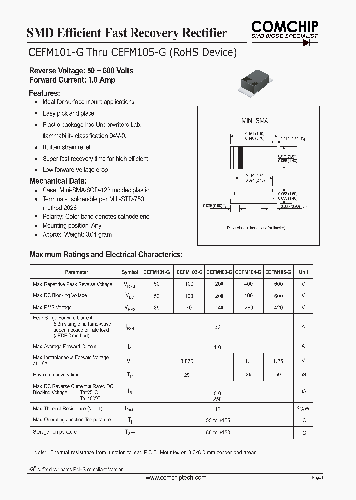 CEFM105-G_1225713.PDF Datasheet