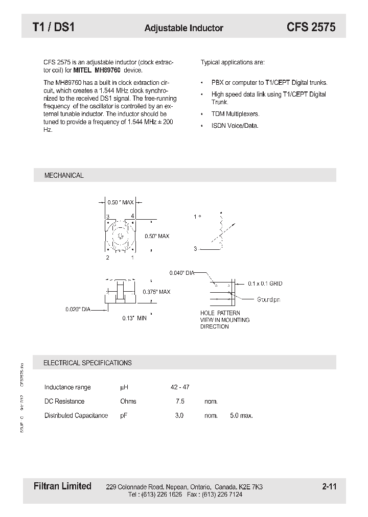 CFS2575_1106873.PDF Datasheet