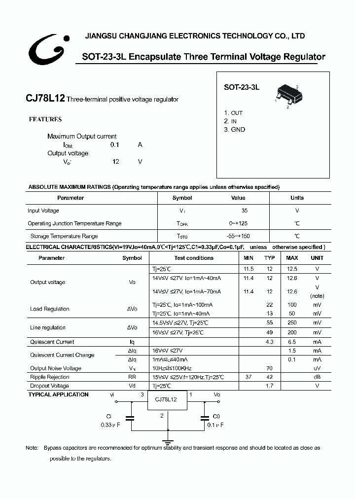 CJ78L12-SOT-23-3L_1226274.PDF Datasheet