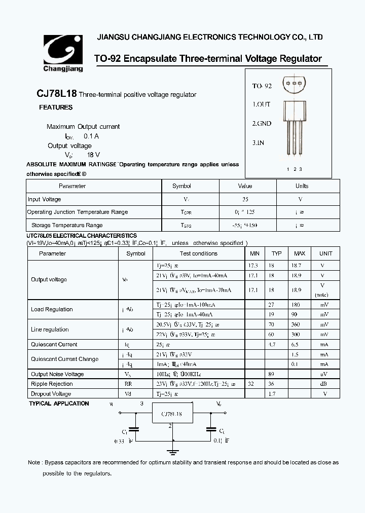 CJ78L18-TO-92_1226278.PDF Datasheet