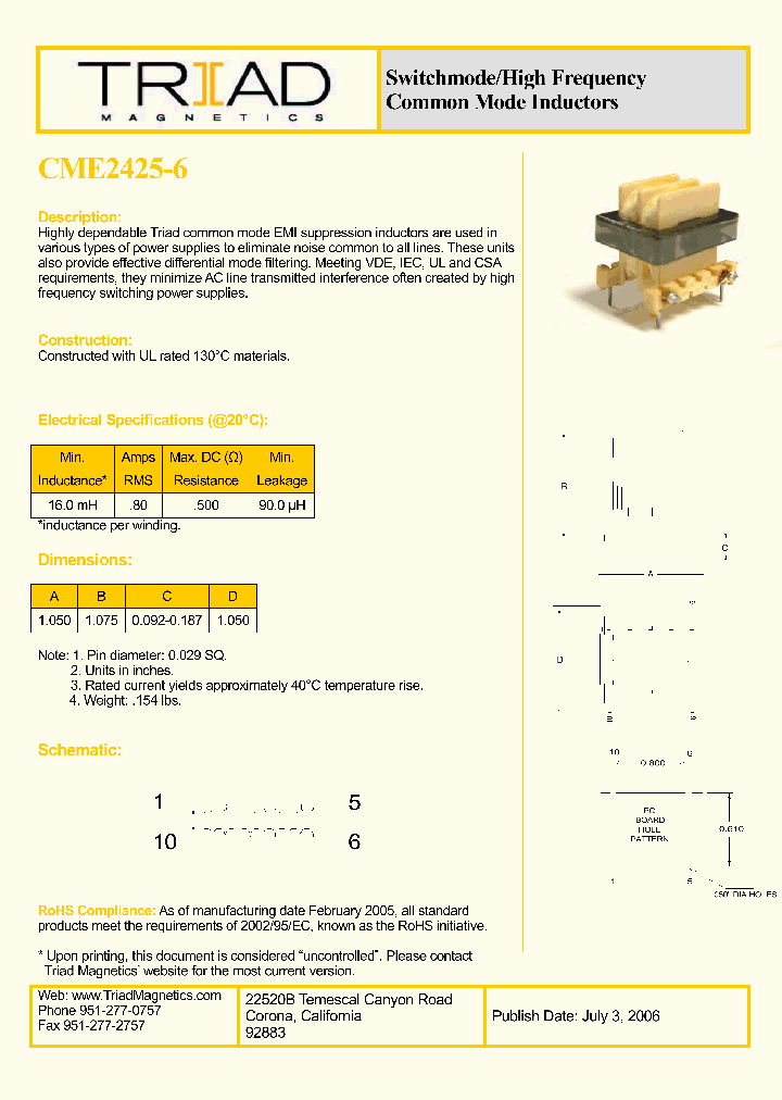 CME2425-6_1111168.PDF Datasheet