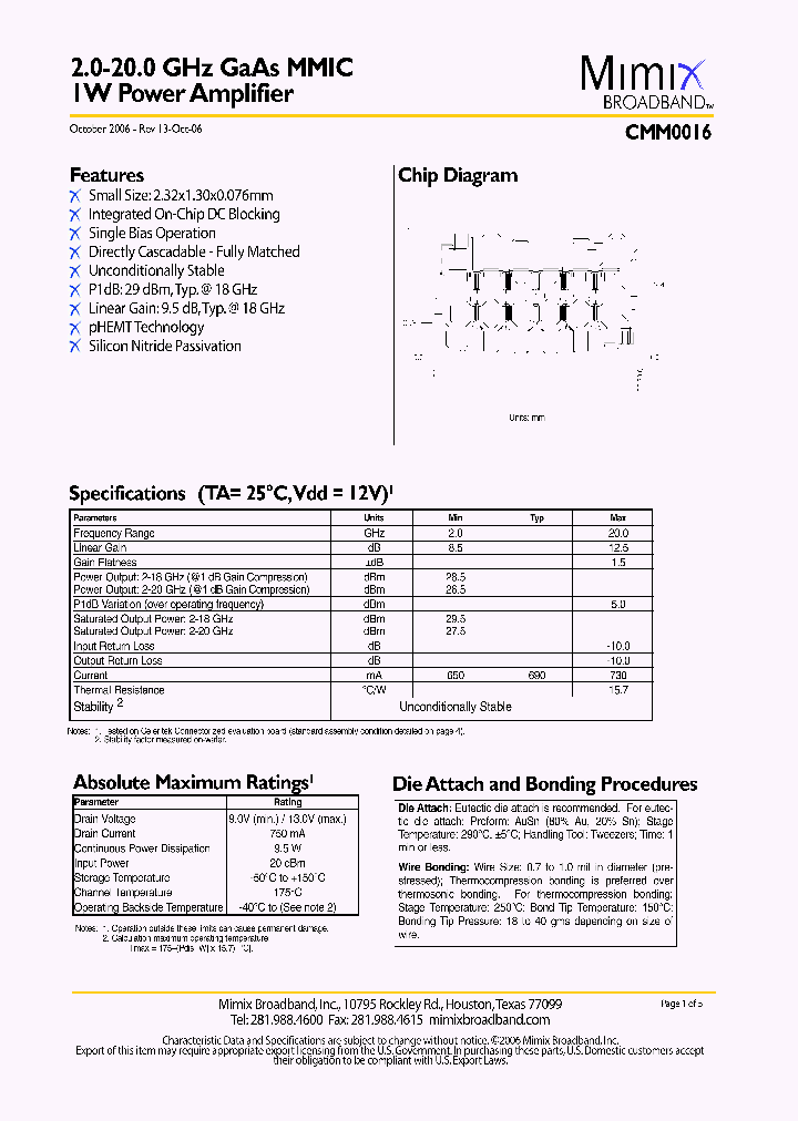 CMM0016_1116290.PDF Datasheet