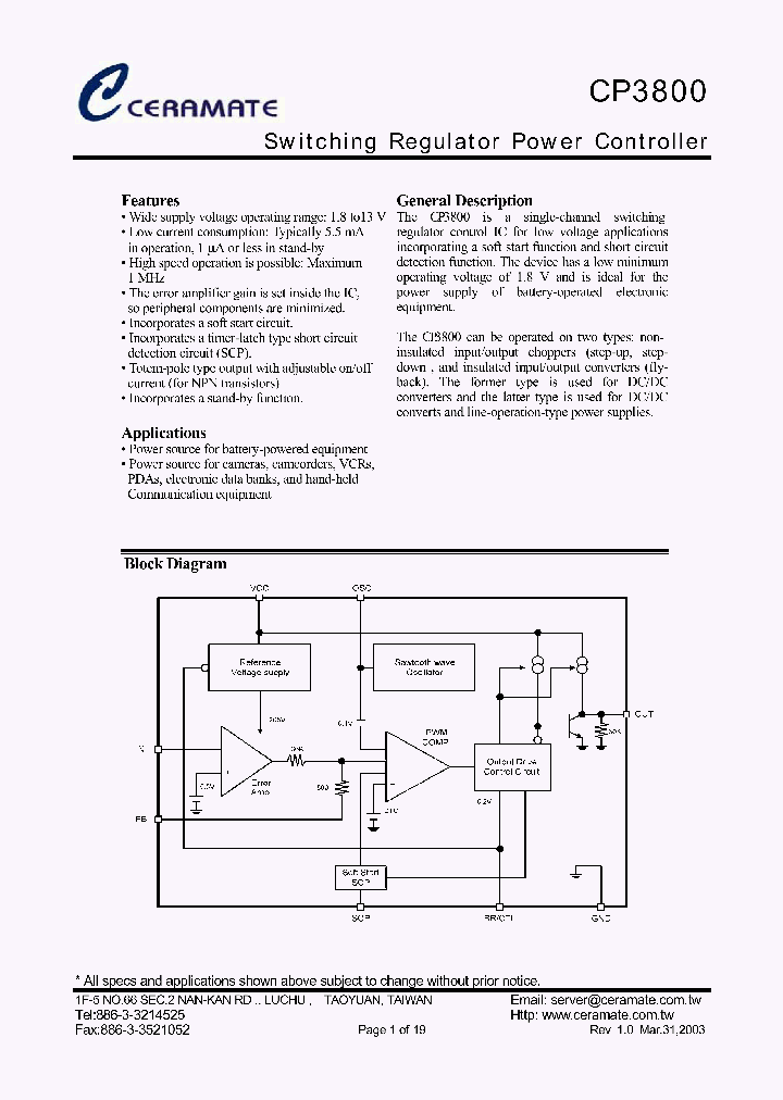 CP3800_1175805.PDF Datasheet