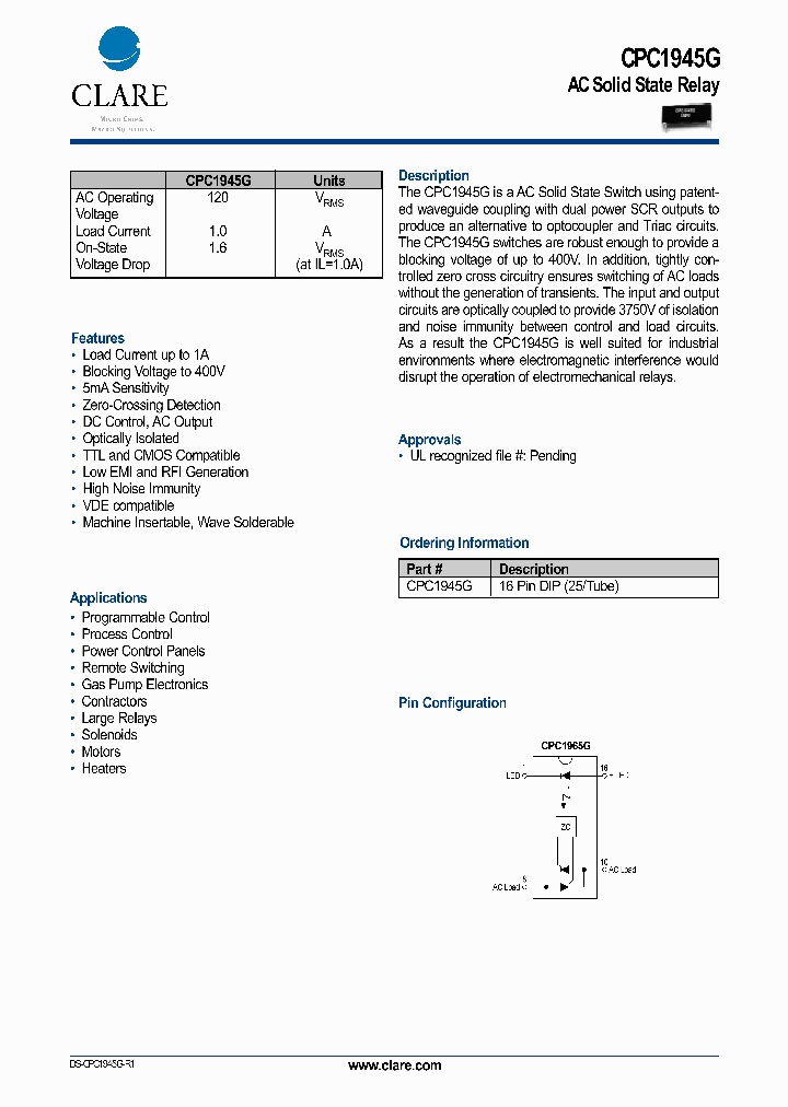 CPC1945G_1227978.PDF Datasheet