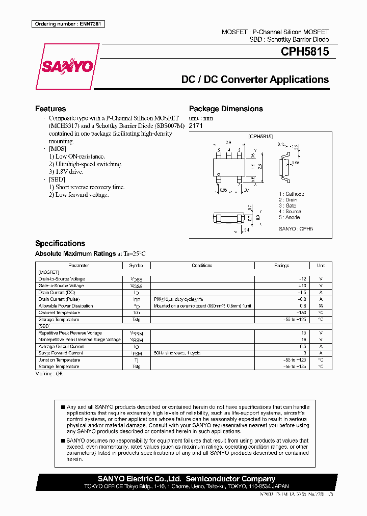 CPH5815_1228060.PDF Datasheet