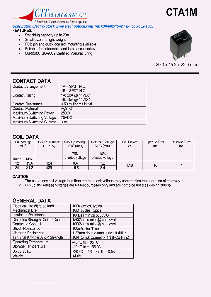 CTA1M1BSP12_1166605.PDF Datasheet