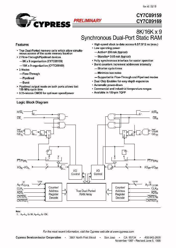 CY7C09169-7AI_1230483.PDF Datasheet