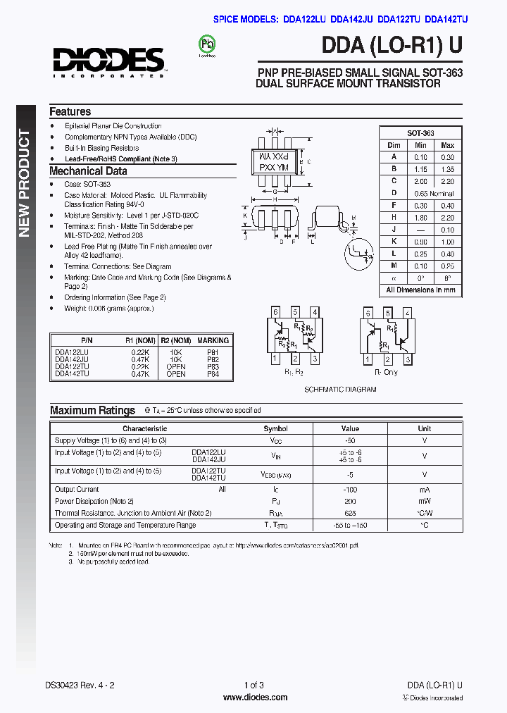 DDA142TU_1117715.PDF Datasheet