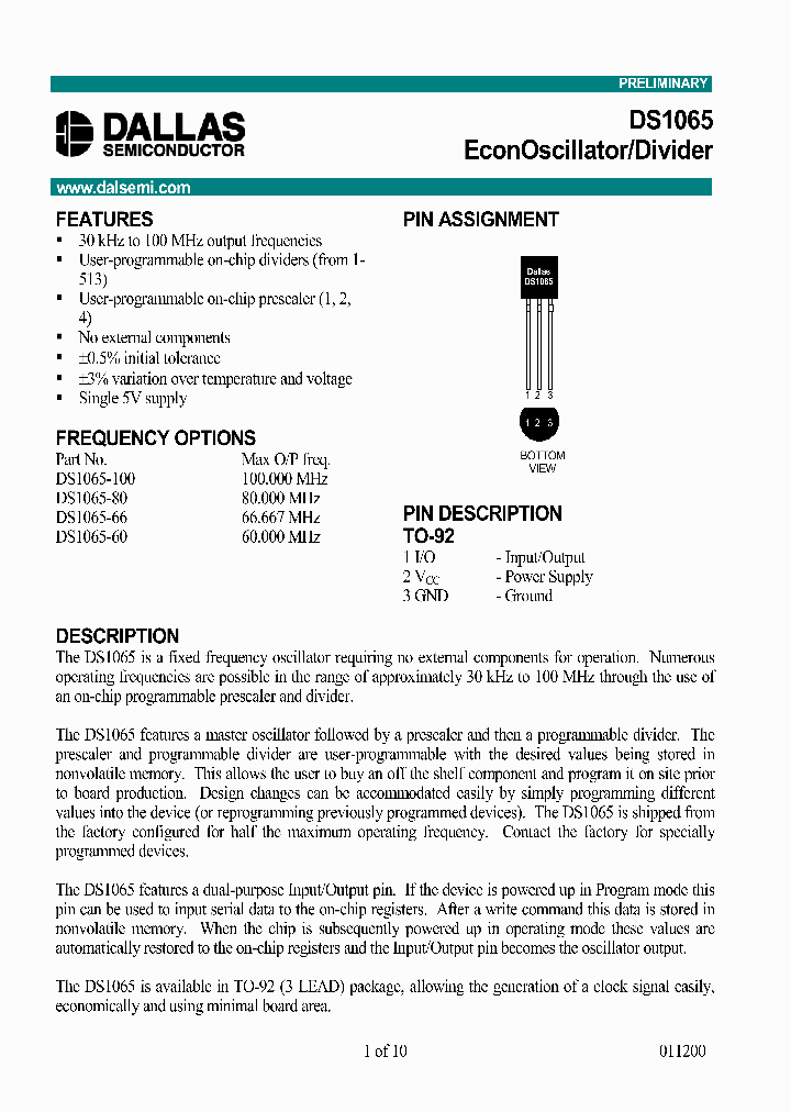 DS1065_1159116.PDF Datasheet