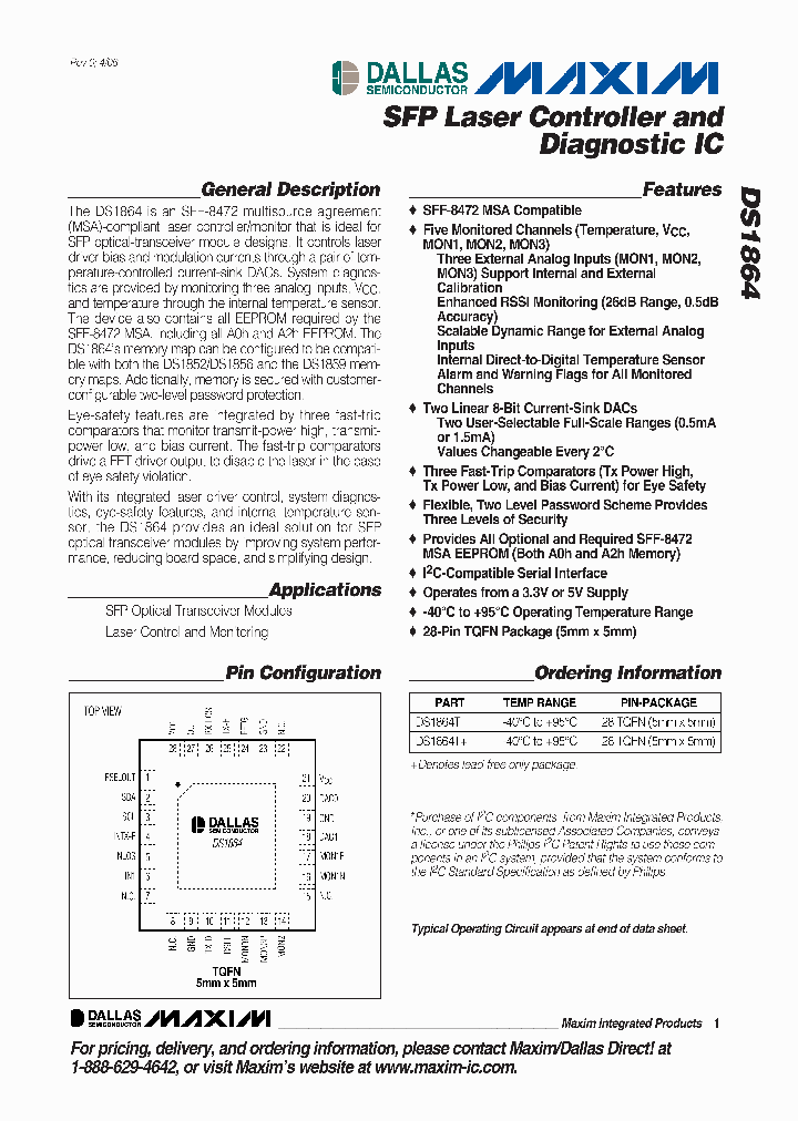 DS1864T_1234078.PDF Datasheet