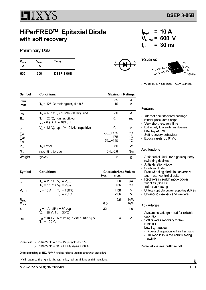 DSEP8-06B_1111914.PDF Datasheet